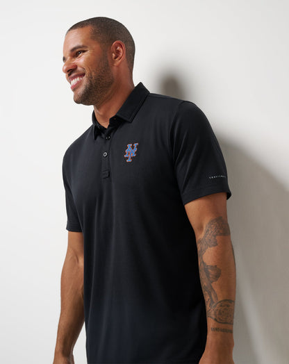 TravisMathew | New York Mets Playoff Pitch Polo - Black