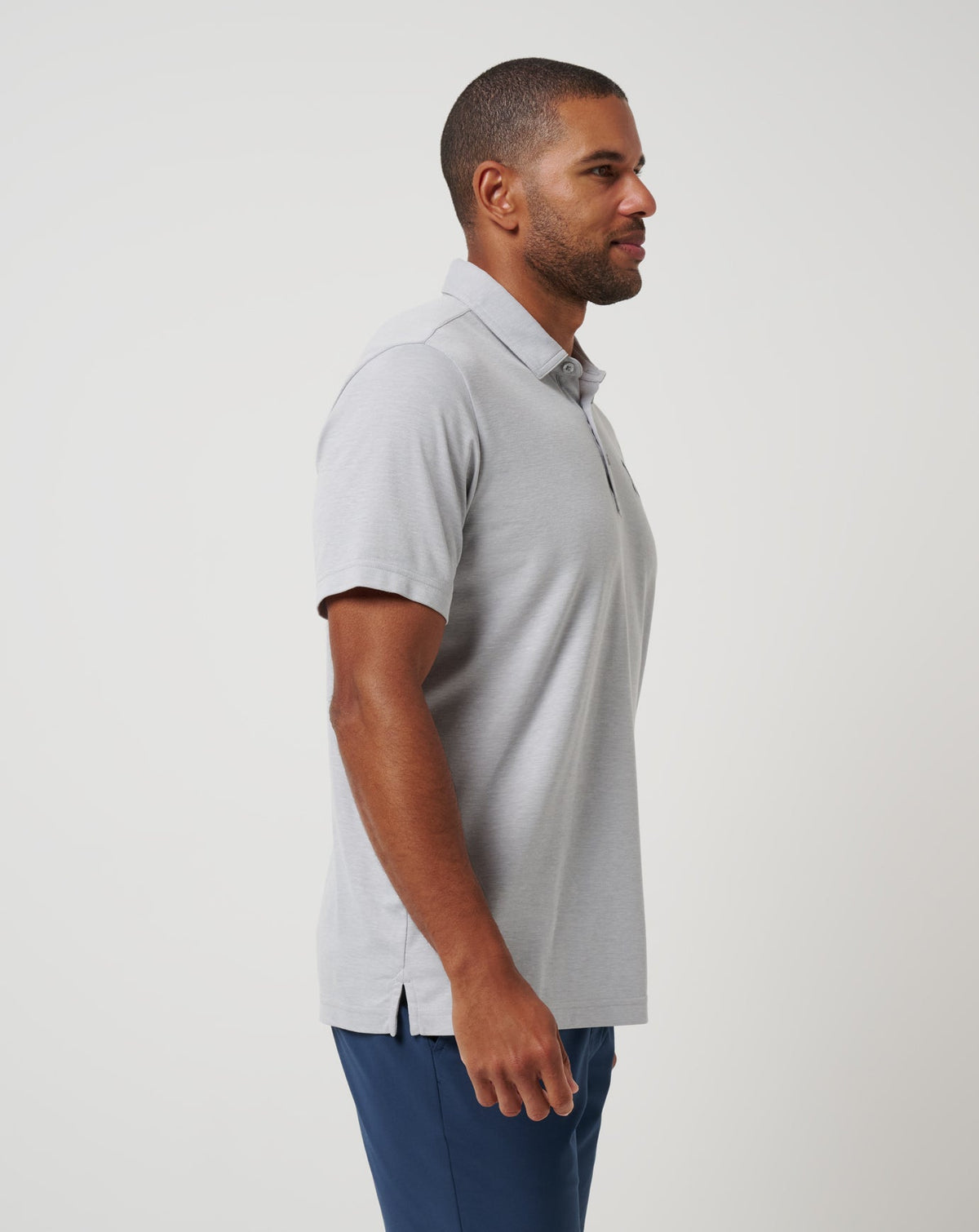 TravisMathew | New York Yankees Playoff Pitch Polo - Heather Grey