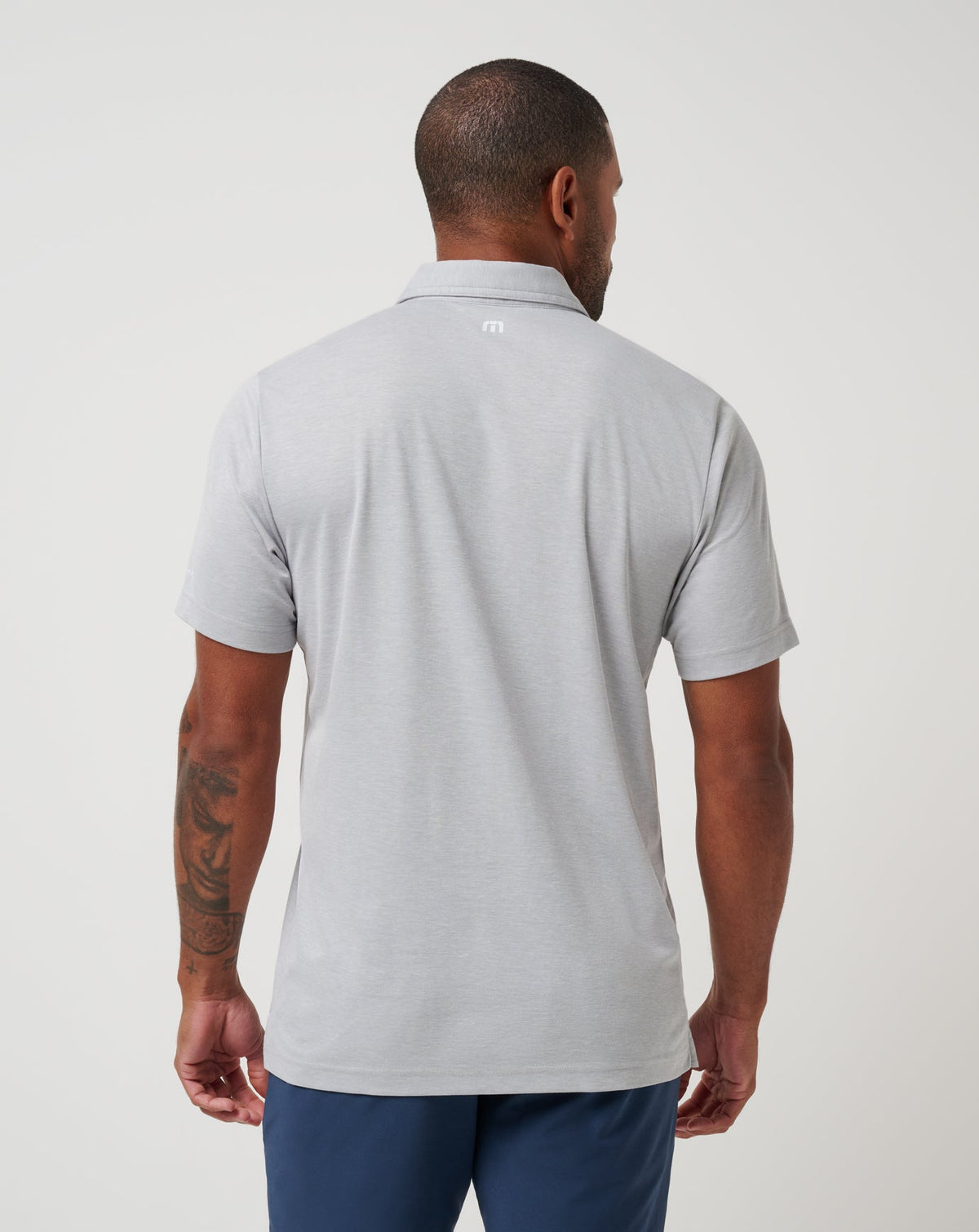 TravisMathew | New York Yankees Playoff Pitch Polo - Heather Grey