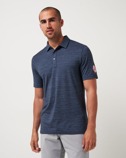 TravisMathew | New York Yankees The Heater Polo - Vintage Indigo/Black