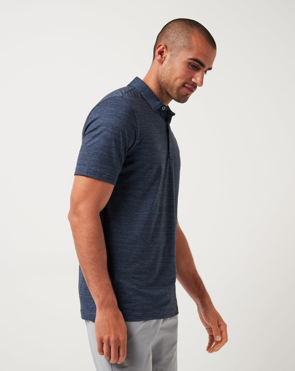 TravisMathew | New York Yankees The Heater Polo - Vintage Indigo/Black