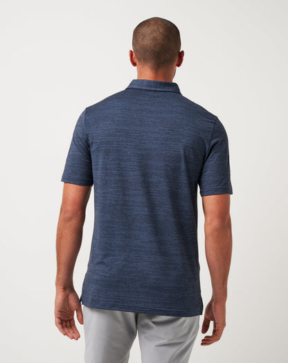 TravisMathew | New York Yankees The Heater Polo - Vintage Indigo/Black