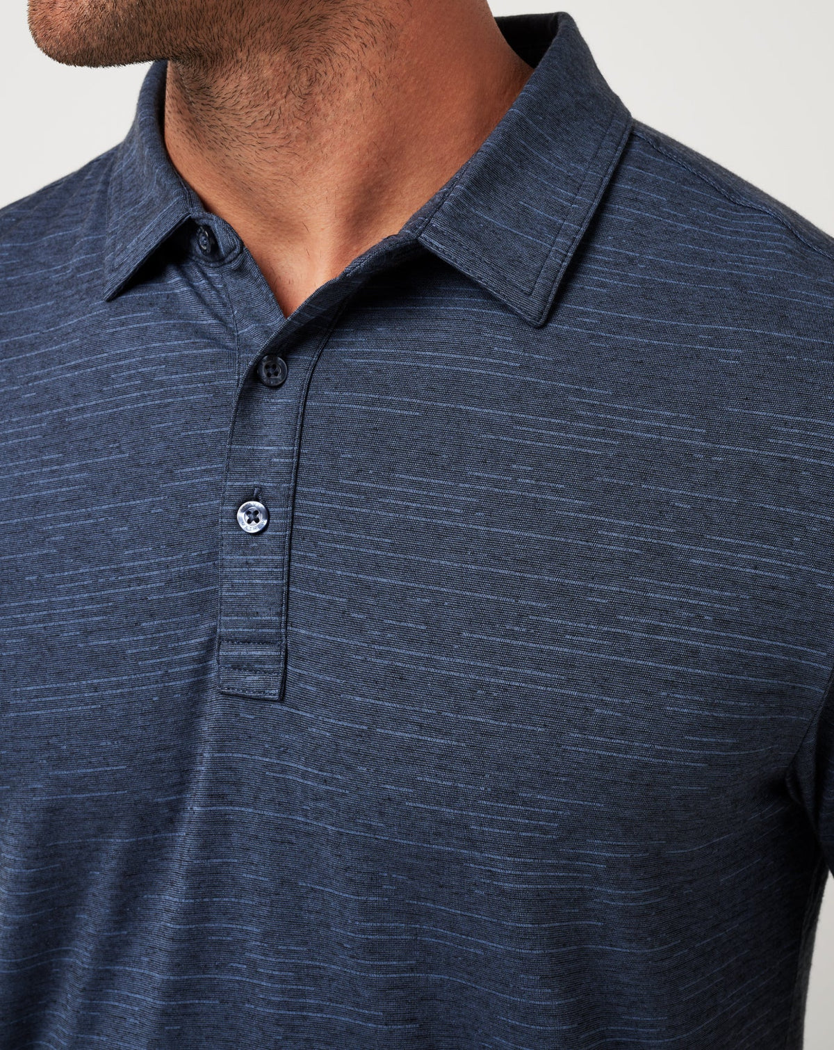 TravisMathew | New York Yankees The Heater Polo - Vintage Indigo/Black