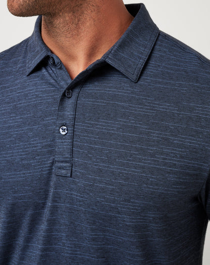 TravisMathew | New York Yankees The Heater Polo - Vintage Indigo/Black