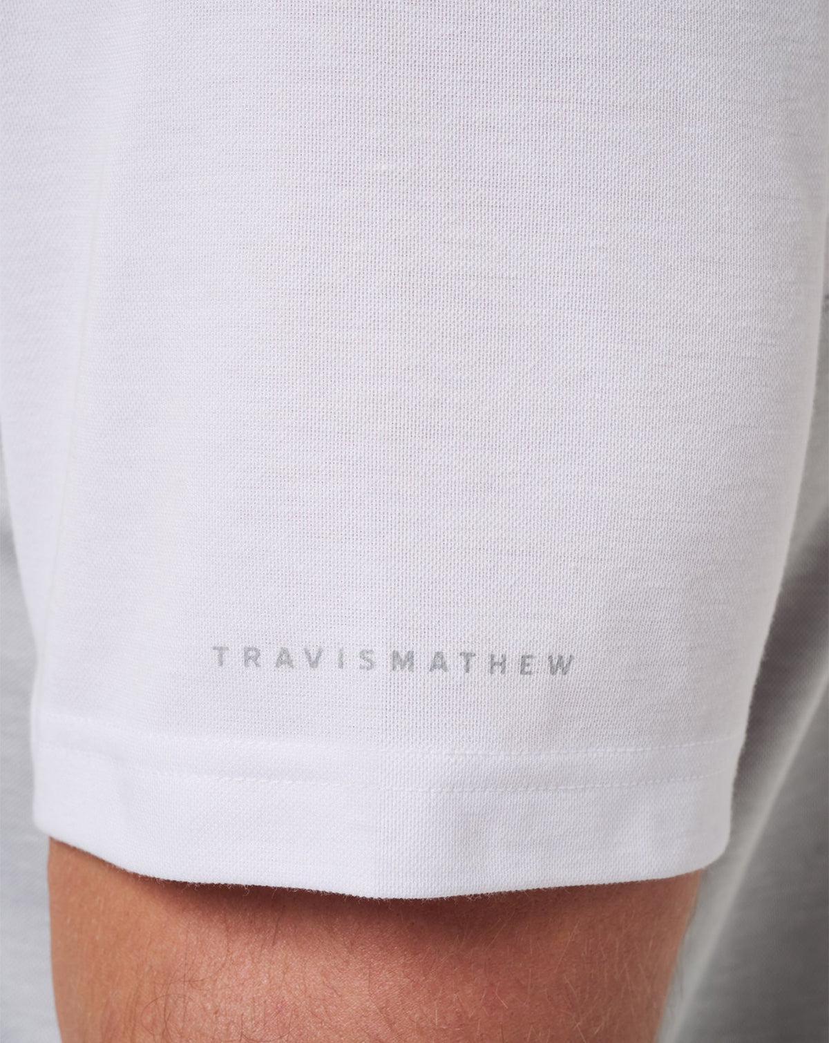 TravisMathew | Iowa Drop Back Polo - White/Heather Grey