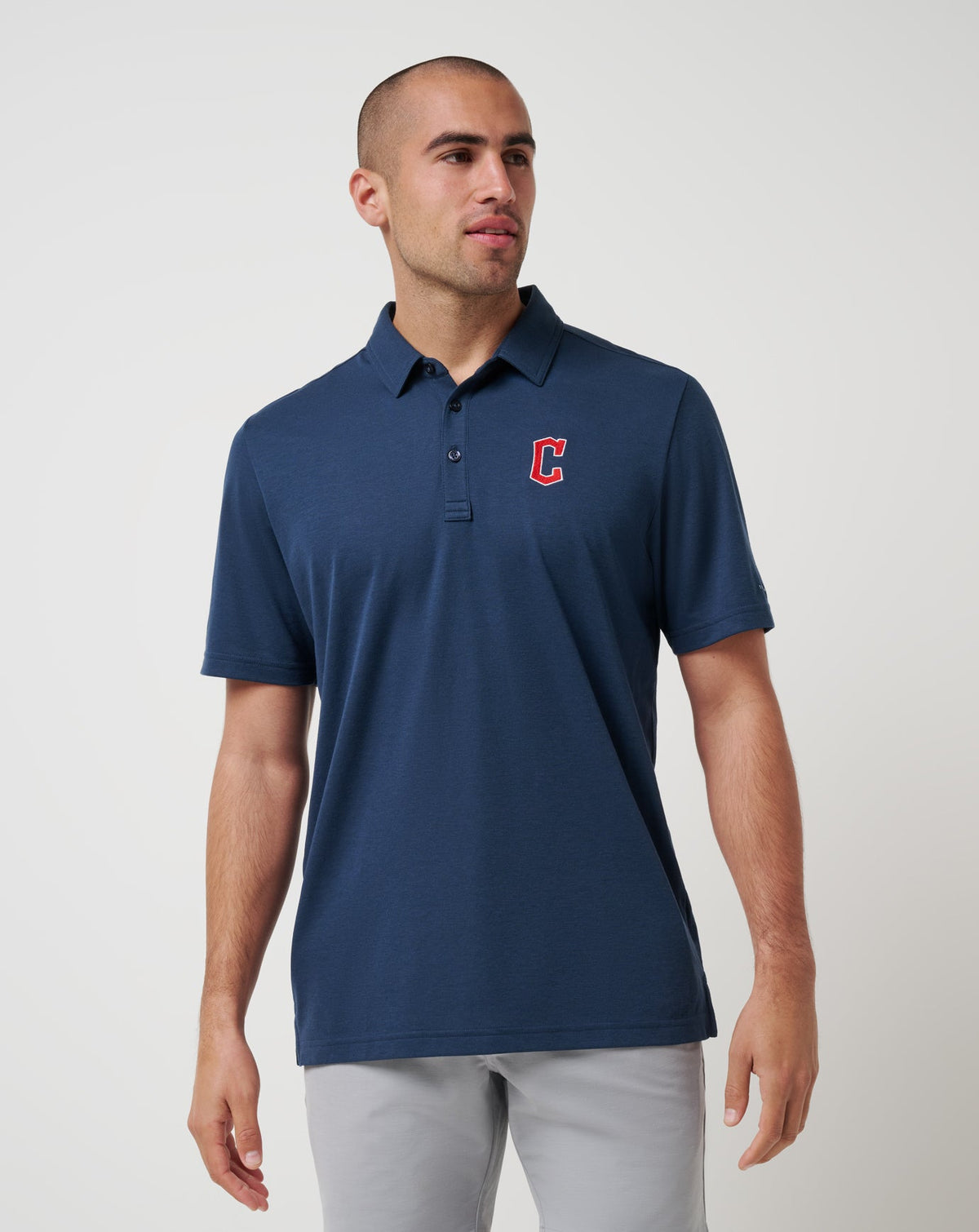TravisMathew | Cleveland Guardians Playoff Pitch Polo - Navy
