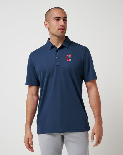 TravisMathew | Cleveland Guardians Playoff Pitch Polo - Navy