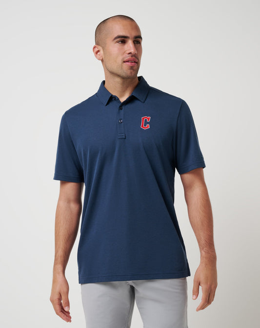 TravisMathew | Cleveland Guardians Playoff Pitch Polo - Navy