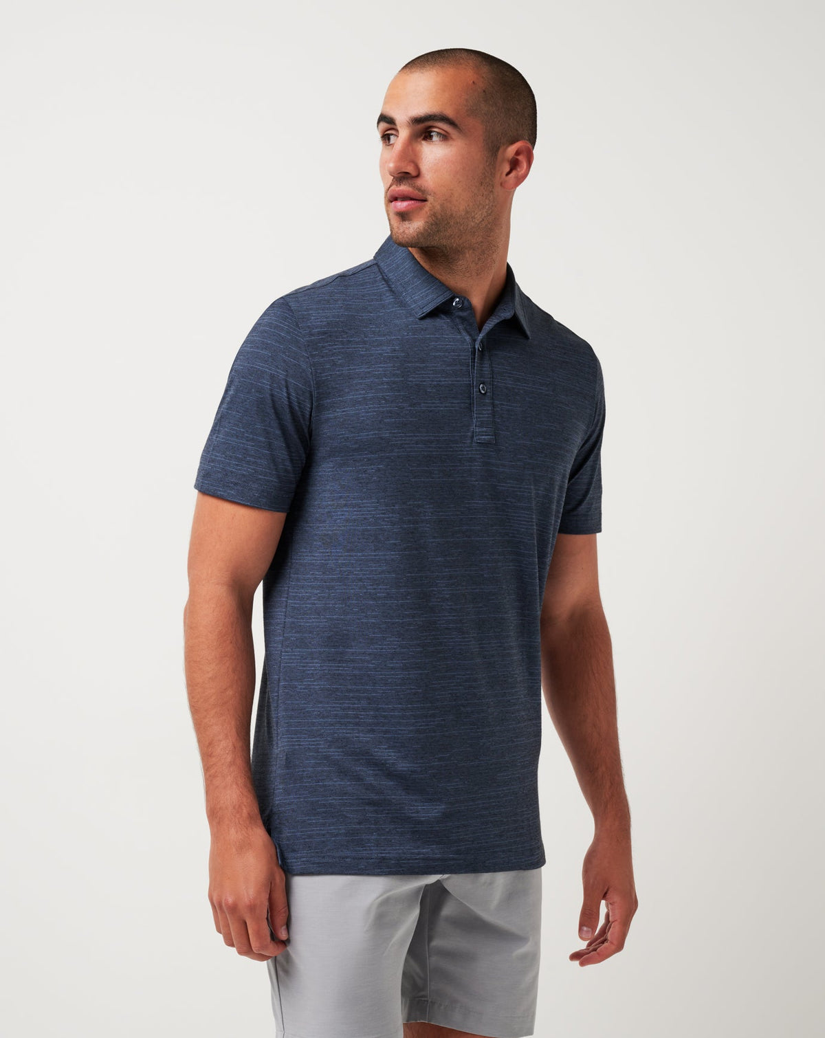 TravisMathew | Boston Red Sox The Heater Polo - Vintage Indigo/Black