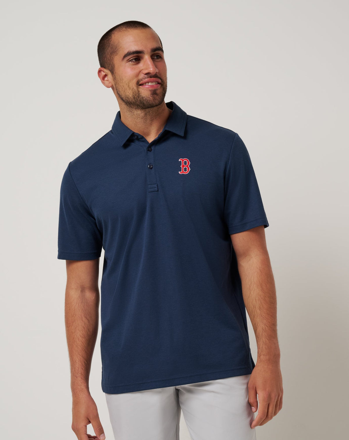 TravisMathew | Boston Red Sox Playoff Pitch Polo - Navy