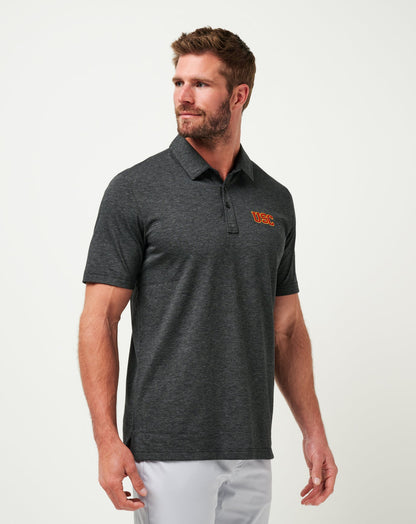 TravisMathew | USC The Zinna Polo - Heather Black