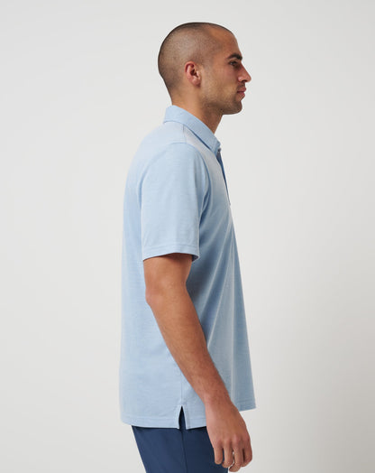 TravisMathew | Kansas City Royals Playoff Pitch Polo - Heather Blue