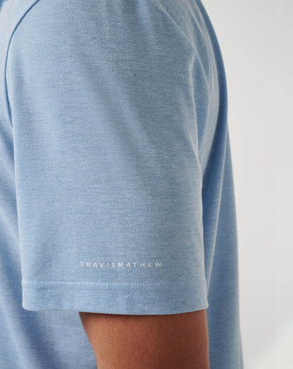 TravisMathew | Kansas City Royals Playoff Pitch Polo - Heather Blue