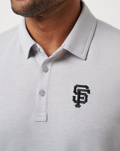 TravisMathew | San Francisco Giants Playoff Pitch Polo - Heather Grey