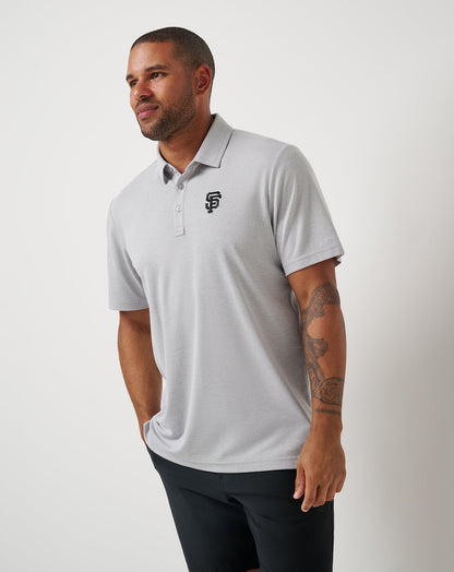 TravisMathew | San Francisco Giants Playoff Pitch Polo - Heather Grey