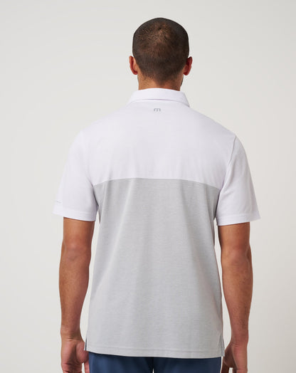 TravisMathew | Chicago Cubs Home Run Leader Polo - White/Heather Grey