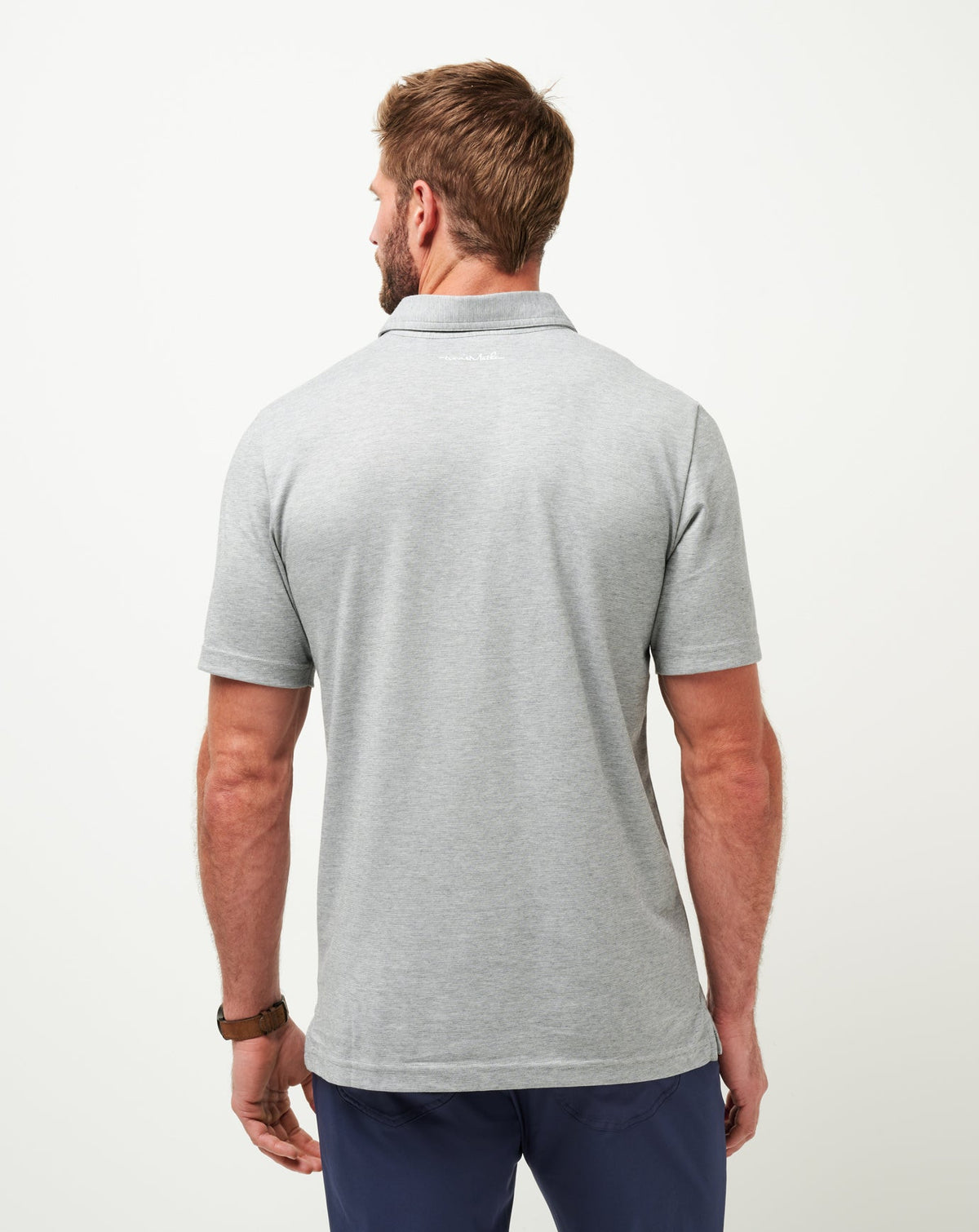 TravisMathew | Chicago Cubs The Zinna Polo - Heather Grey