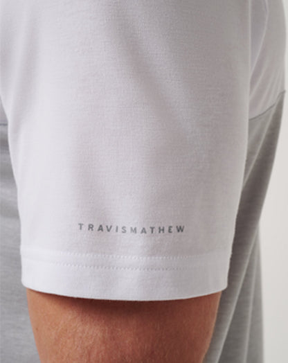 TravisMathew | Kansas City Royals Home Run Leader Polo - White/Heather Grey