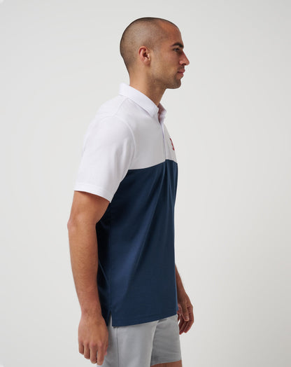 TravisMathew | Boston Red Sox Home Run Leader Polo - White/Navy