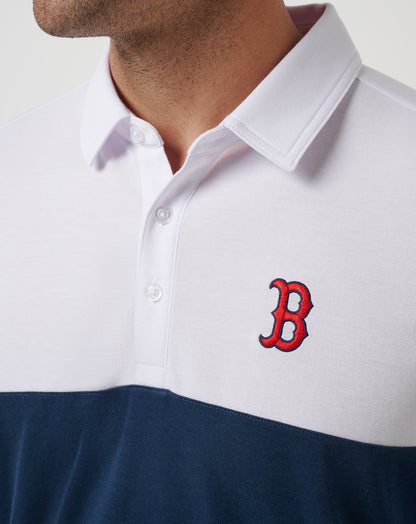 TravisMathew | Boston Red Sox Home Run Leader Polo - White/Navy