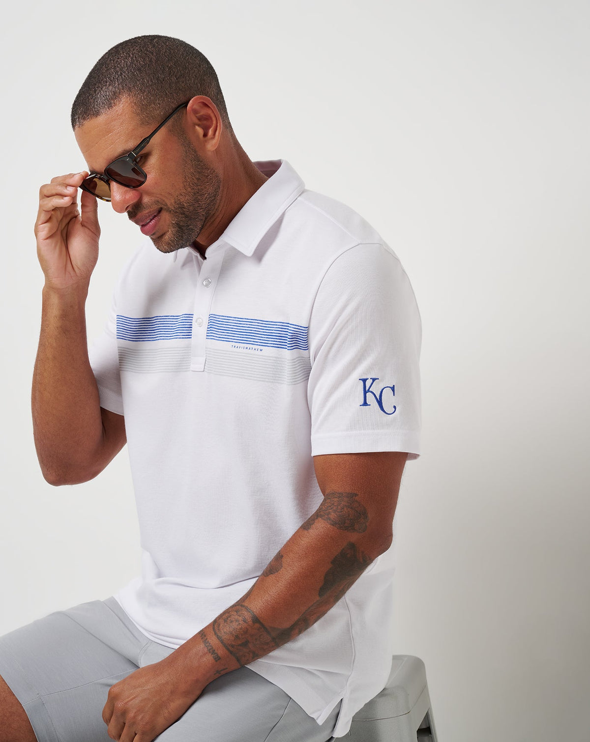 TravisMathew | Kansas City Royals Top Recruit Polo - White