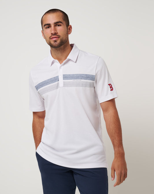 TravisMathew | Boston Red Sox Top Recruit Polo - White