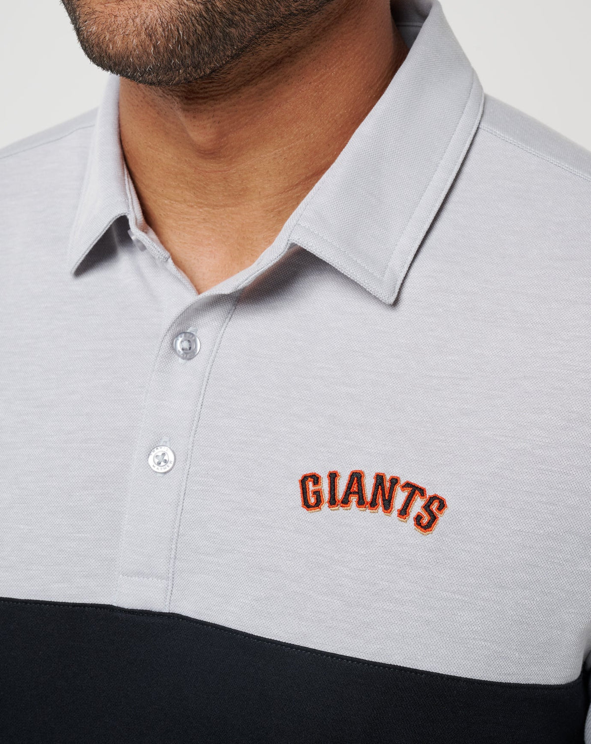 TravisMathew | San Francisco Giants Home Run Leader Polo - Heather Grey/Black