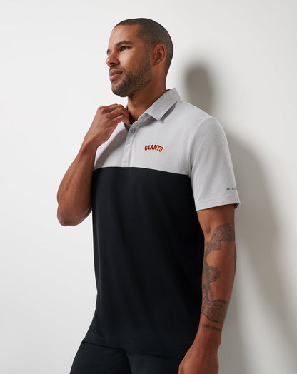 TravisMathew | San Francisco Giants Home Run Leader Polo - Heather Grey/Black