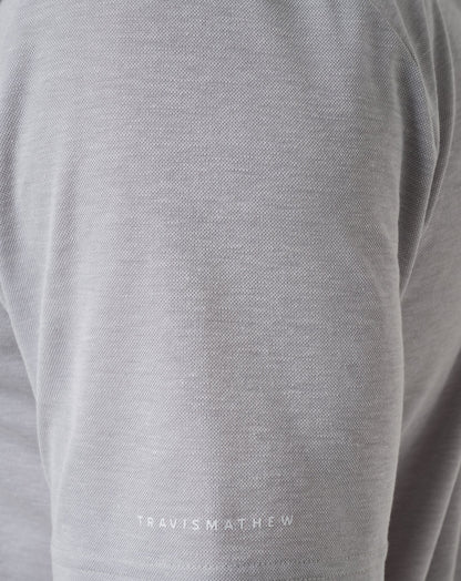 TravisMathew | Atlanta Braves Playoff Pitch Polo - Heather Grey