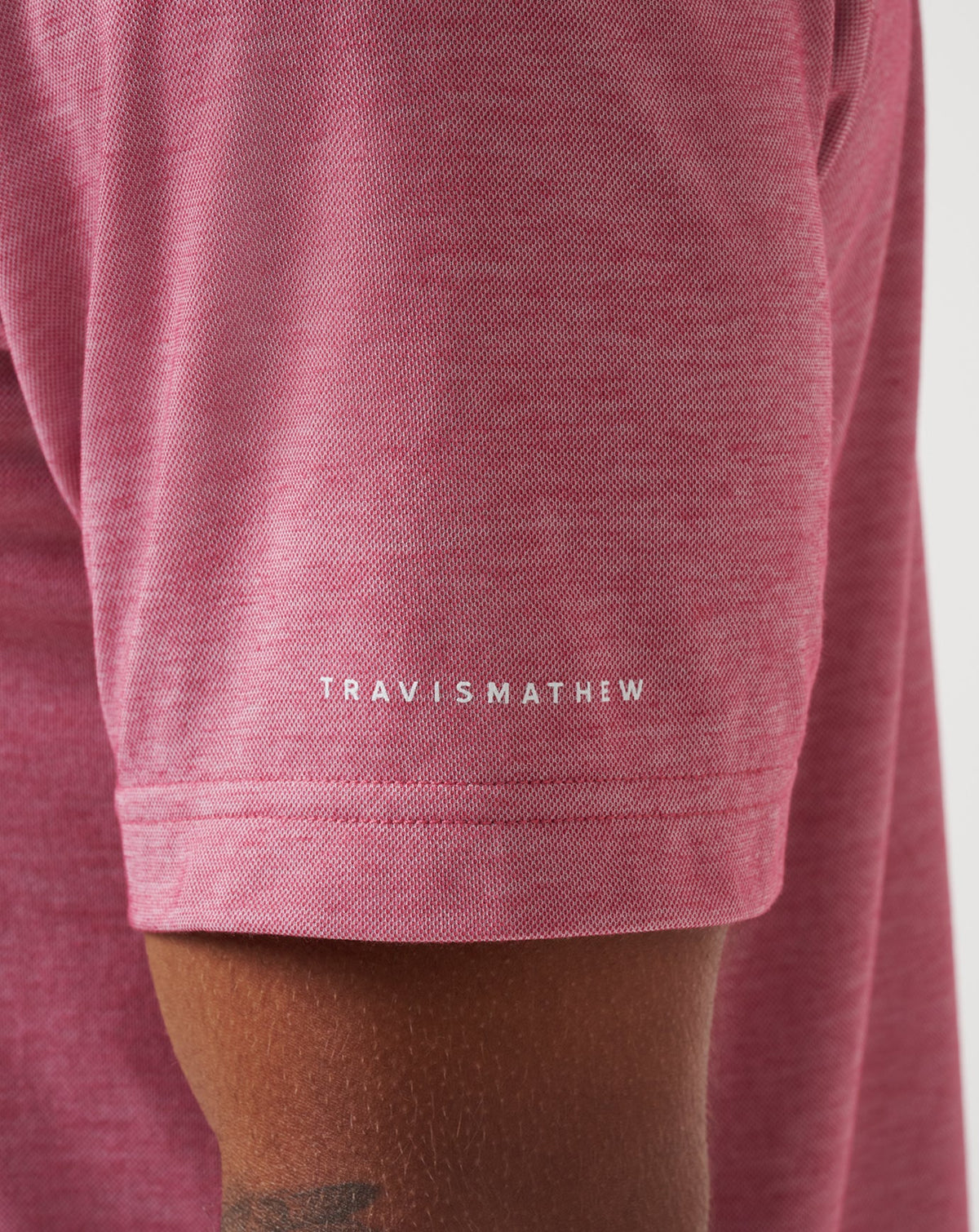 TravisMathew | Los Angeles Angels Playoff Pitch Polo - Heather Red