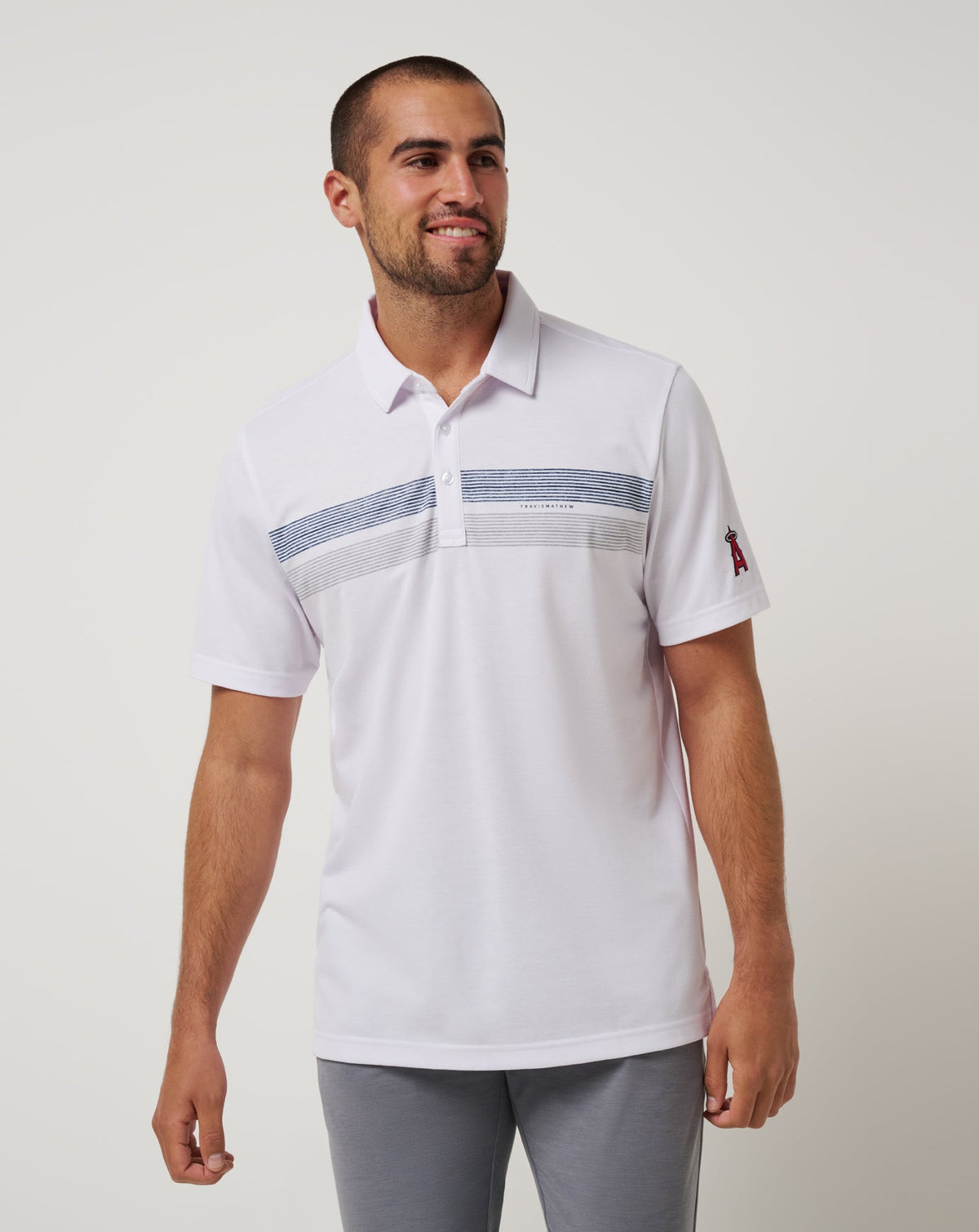 TravisMathew | Los Angeles Angels Top Recruit Polo - White