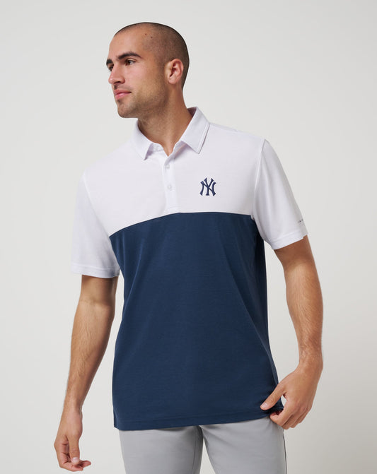 TravisMathew | New York Yankees Home Run Leader Polo - White/Navy