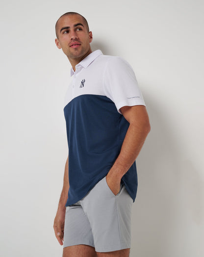 TravisMathew | New York Yankees Home Run Leader Polo - White/Navy