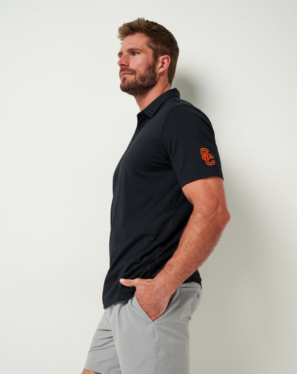 TravisMathew | USC The Heater Polo - Black