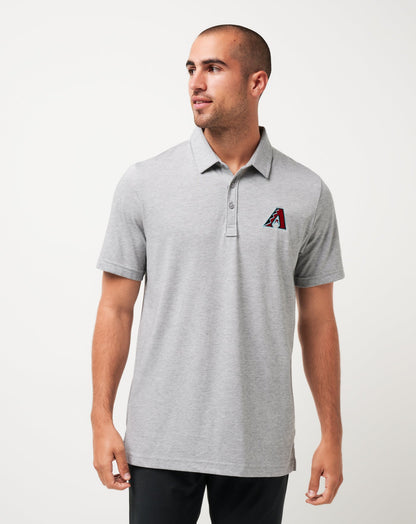 TravisMathew | Arizona Diamondbacks The Zinna Polo - Heather Grey