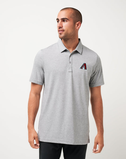 TravisMathew | Arizona Diamondbacks The Zinna Polo - Heather Grey