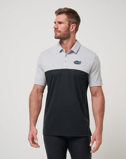 TravisMathew | Florida Drop Back Polo - Heather Grey/Black