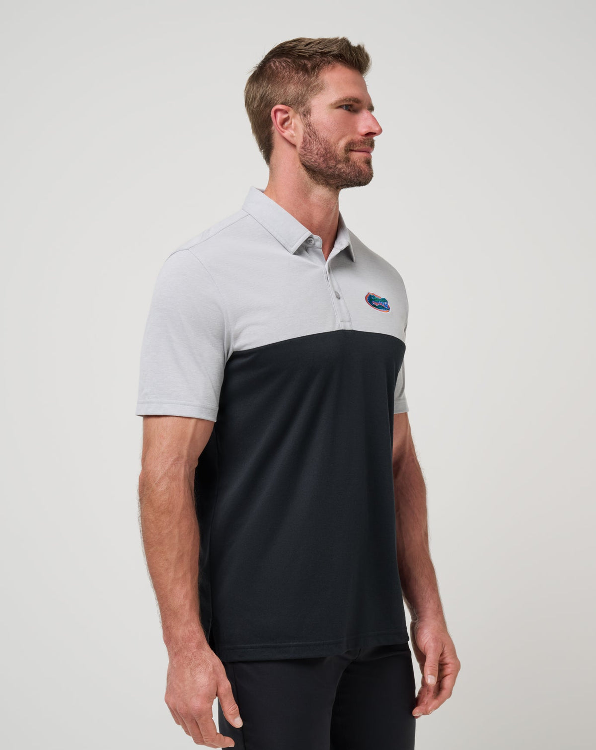 TravisMathew | Florida Drop Back Polo - Heather Grey/Black