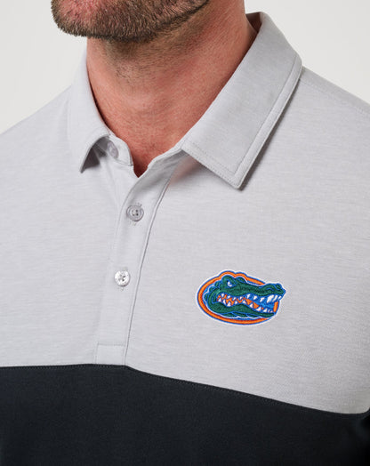 TravisMathew | Florida Drop Back Polo - Heather Grey/Black