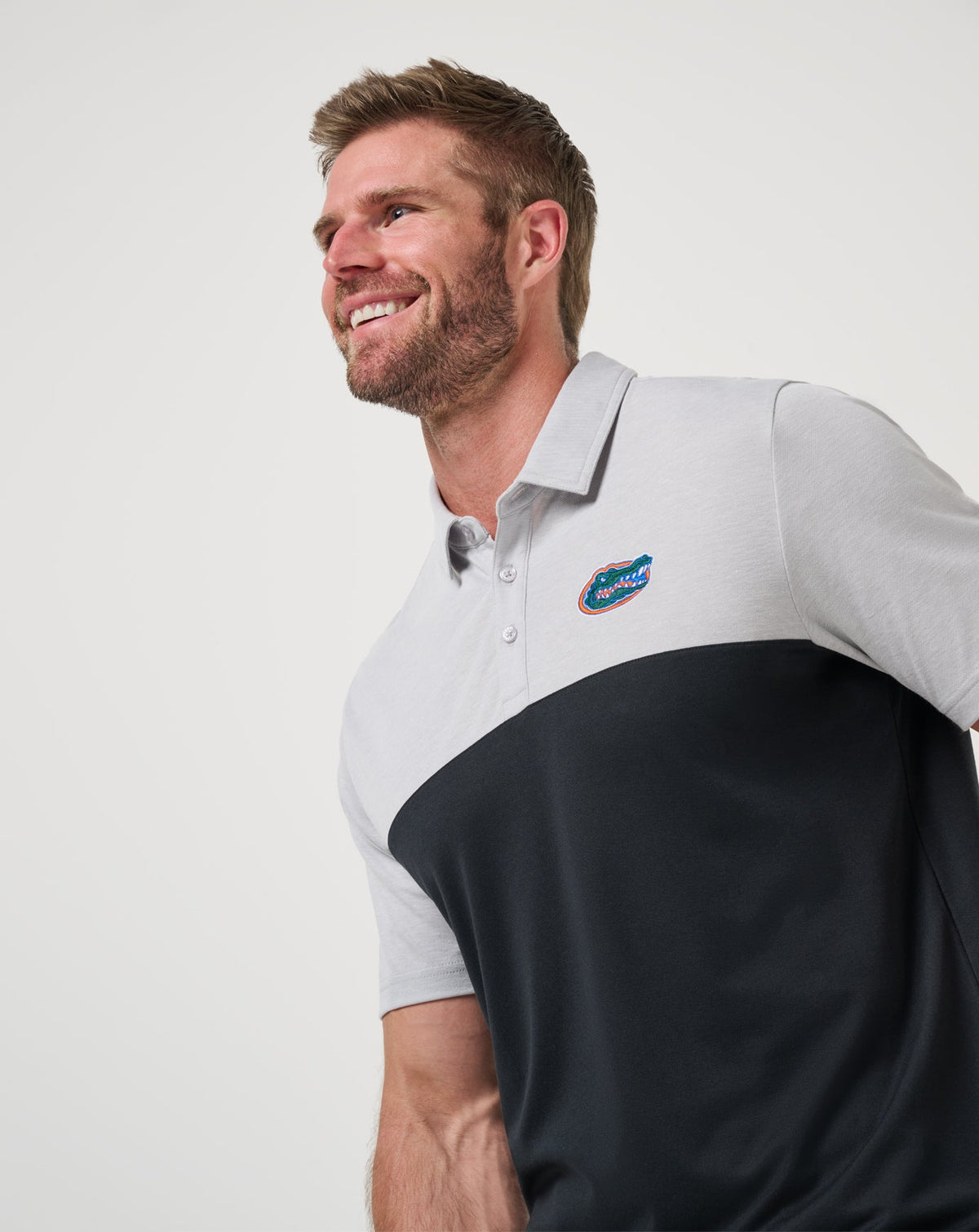 TravisMathew | Florida Drop Back Polo - Heather Grey/Black