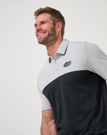 TravisMathew | Florida Drop Back Polo - Heather Grey/Black