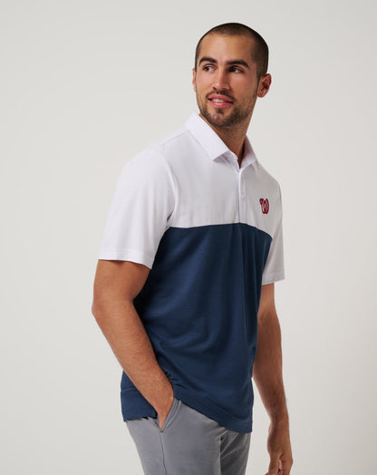 TravisMathew | Washington Nationls Home Run Leader Polo - White/Navy