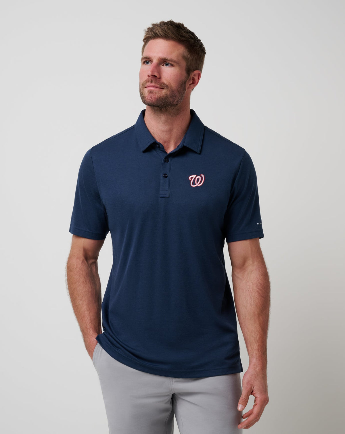 TravisMathew | Washington Nationals Playoff Pitch Polo - Navy