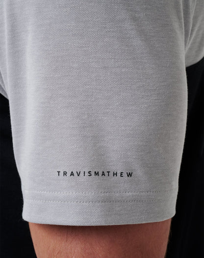 TravisMathew | Pittsburgh Pirates Home Run Leader Polo - Heather Grey/Black