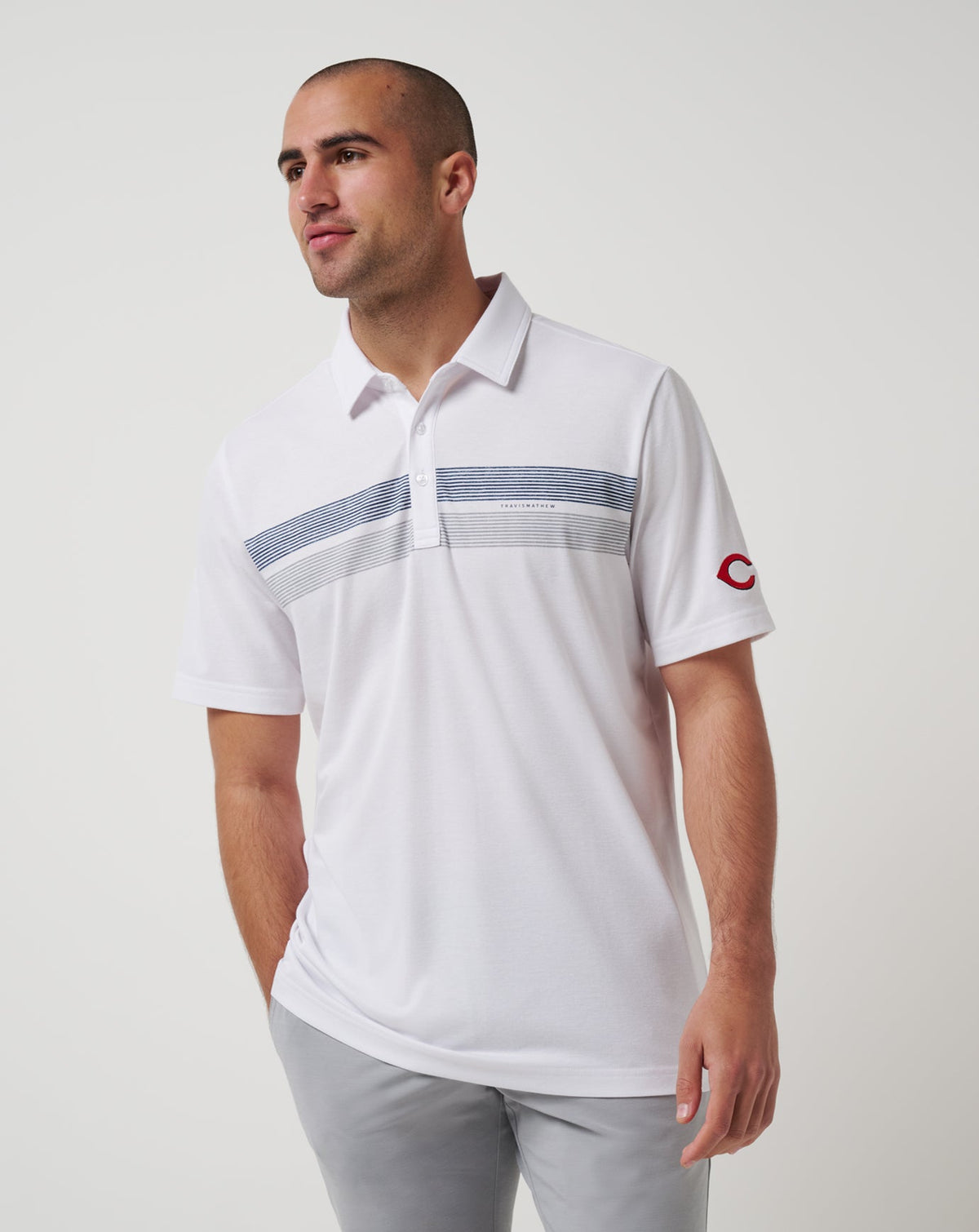 TravisMathew | Cincinatti Reds Top Recruit Polo - White