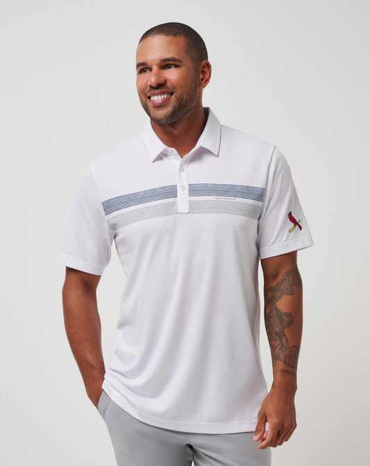 TravisMathew | St Louis Cardinals Top Recruit Polo - White