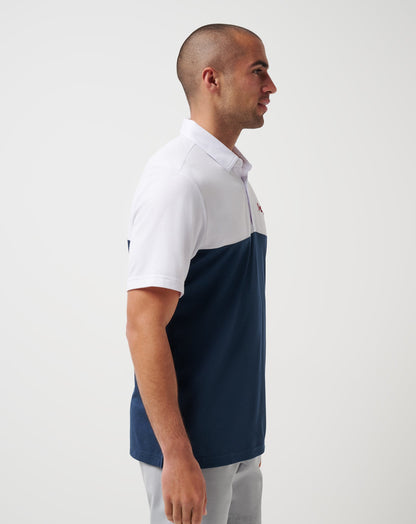 TravisMathew | Atlanta Braves Home Run Leader Polo - White/Navy