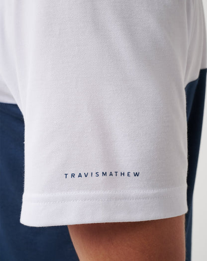 TravisMathew | Atlanta Braves Home Run Leader Polo - White/Navy