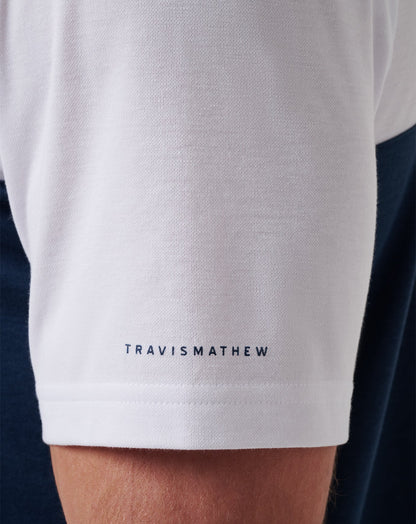 TravisMathew | Cleveland Guardians Home Run Leader Polo - White/Navy