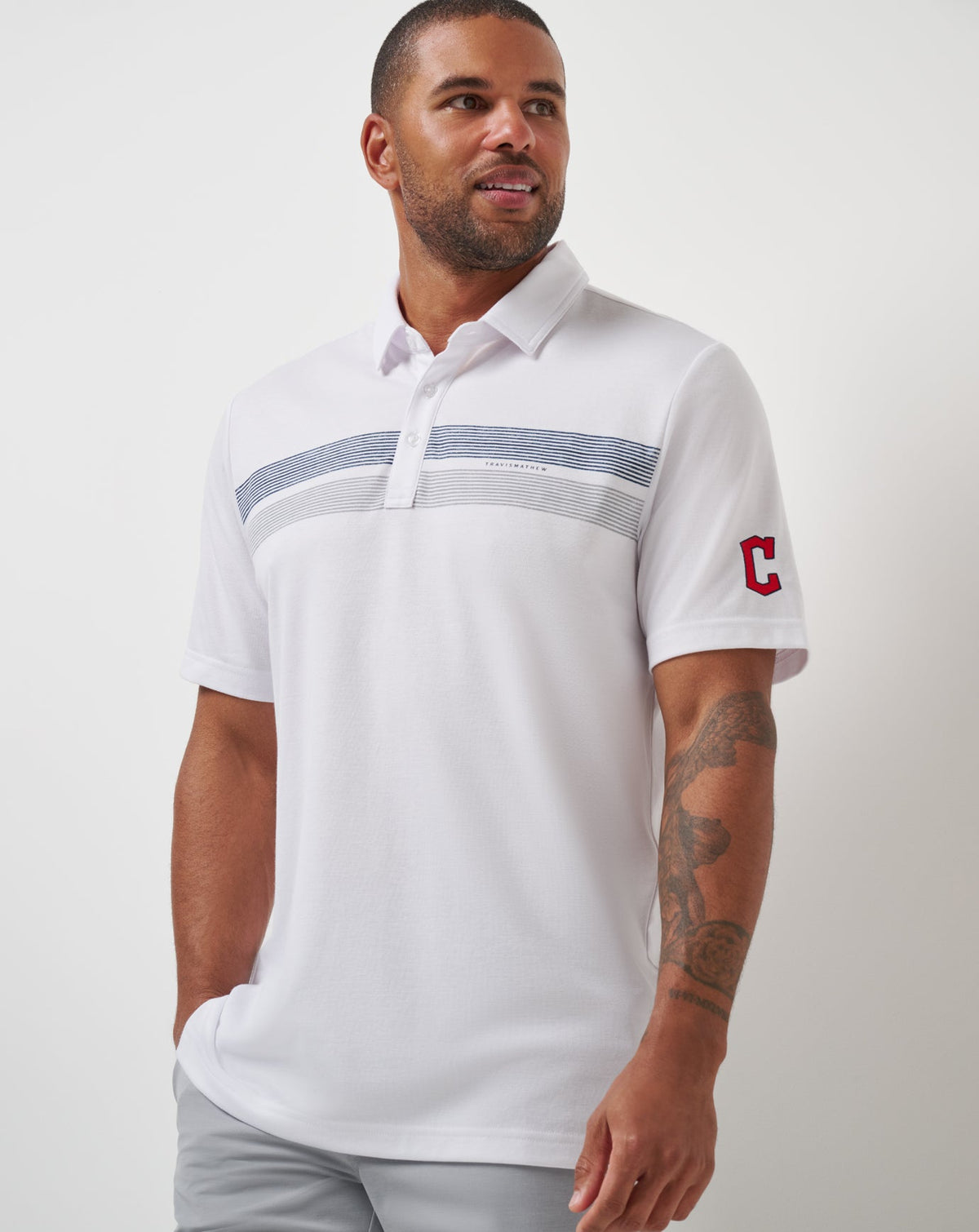 TravisMathew | Cleveland Guardians Top Recruit Polo - White